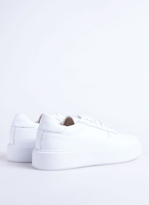Fabrika Beyaz Erkek Deri Sneaker SEKA-LECTRA - Görsel 4