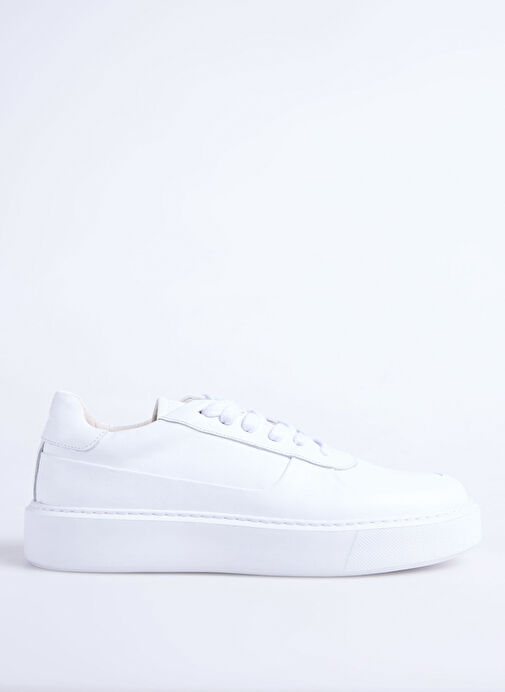 Fabrika Beyaz Erkek Deri Sneaker SEKA-LECTRA - Görsel 2