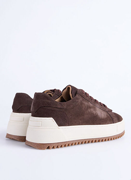Fabrika Kahverengi Erkek Deri Sneaker GIBSON-SUET - Görsel 6