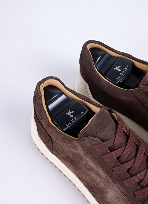 Fabrika Kahverengi Erkek Deri Sneaker GIBSON-SUET - Görsel 5