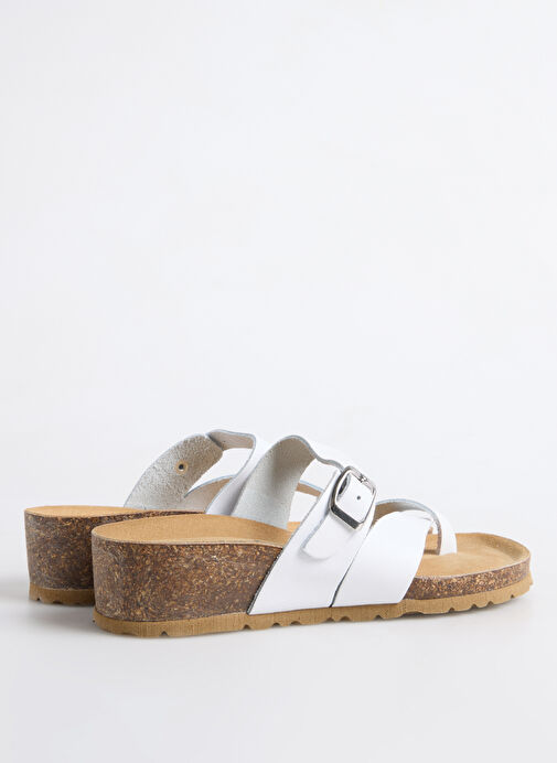 Più Natura Beyaz Kadın Terlik 12 A 456 - Görsel 4