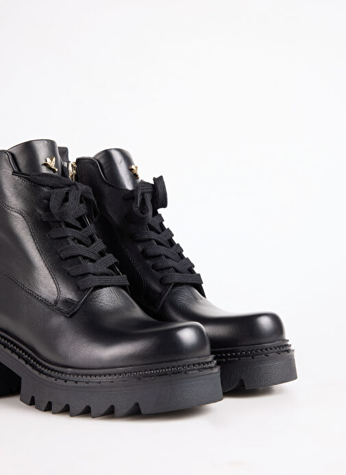 Fabrika Siyah Kadın Deri Bot D-ELLERY-DEVIN - Görsel 6