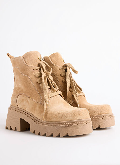 Fabrika Camel Kadın Deri Bot D-ELLERY-DEVIN - Görsel 3