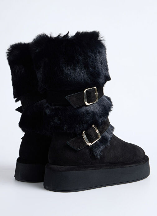 Fabrika Siyah Kadın Çizme D-NELL-FOMAX - Görsel 4