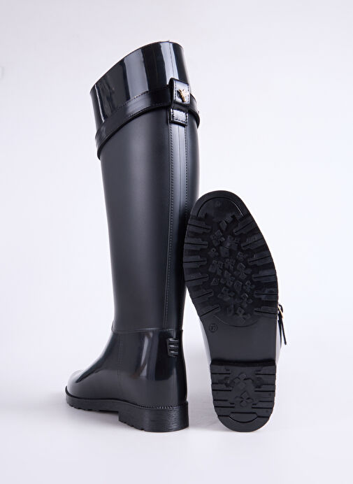 Fabrika Siyah Kadın Yağmur Botu KATHY-LARISA - Görsel 5