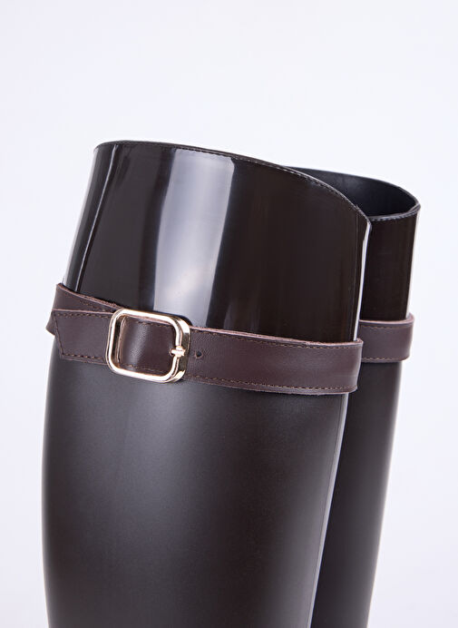 Fabrika Kahverengi Kadın Yağmur Botu KATHY-LARISA - Görsel 6