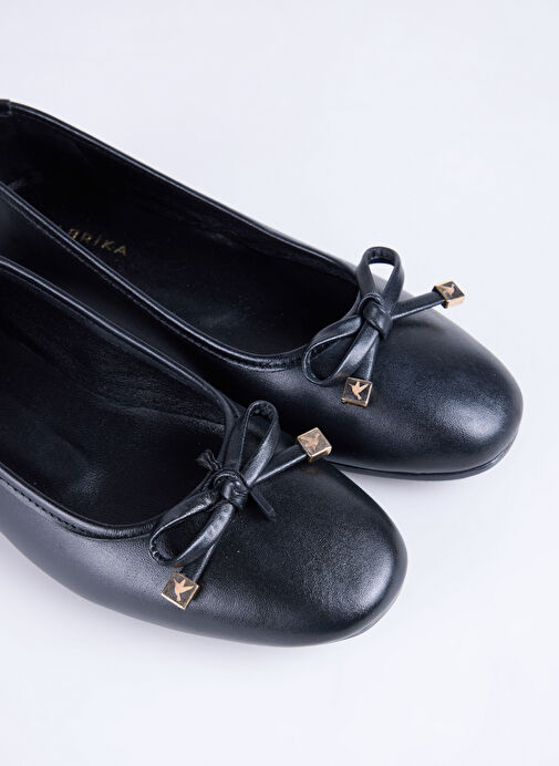 Fabrika Siyah Kadın Deri Babet D-DERVILA-DERA - Görsel 6