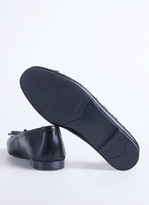 Fabrika Siyah Kadın Deri Babet D-DERVILA-DERA - Görsel 5