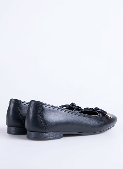 Fabrika Siyah Kadın Deri Babet D-DERVILA-DERA - Görsel 4