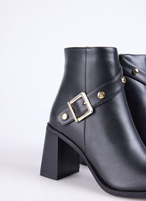 Fabrika Siyah Kadın Topuklu Bot BLOCK-BLENID - Görsel 6