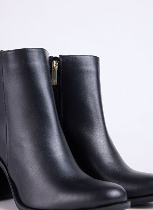 Fabrika Siyah Kadın Topuklu Bot BLOCK-BELLA - Görsel 6