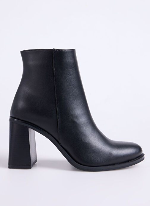 Fabrika Siyah Kadın Topuklu Bot BLOCK-BELLA - Görsel 2