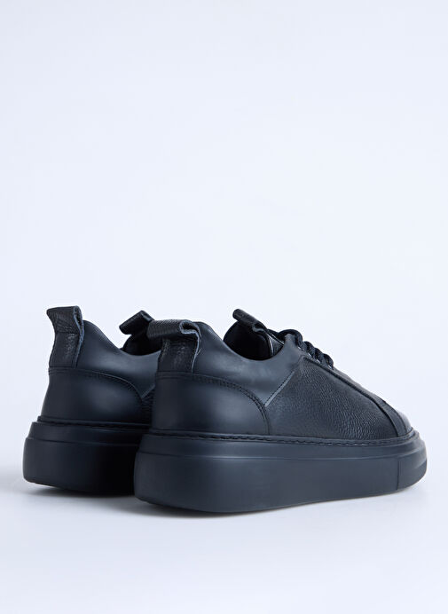 F By Fabrika Siyah Erkek Deri Günlük Ayakkabı DUNCA - Görsel 4