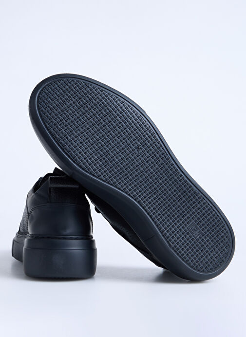 F By Fabrika Siyah Erkek Deri Günlük Ayakkabı DUNCA - Görsel 5