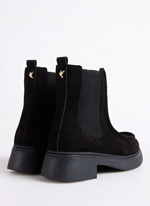 Fabrika Siyah Kadın Deri Bot D-MUDDY-CAMEO - Görsel 4