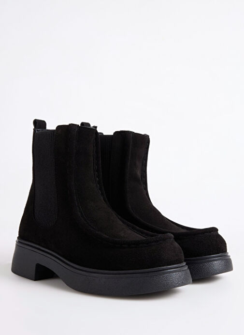 Fabrika Siyah Kadın Deri Bot D-MUDDY-CAMEO - Görsel 3