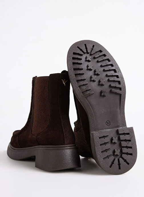 Fabrika Kahverengi Kadın Deri Bot D-MUDDY-CAMEO - Görsel 5