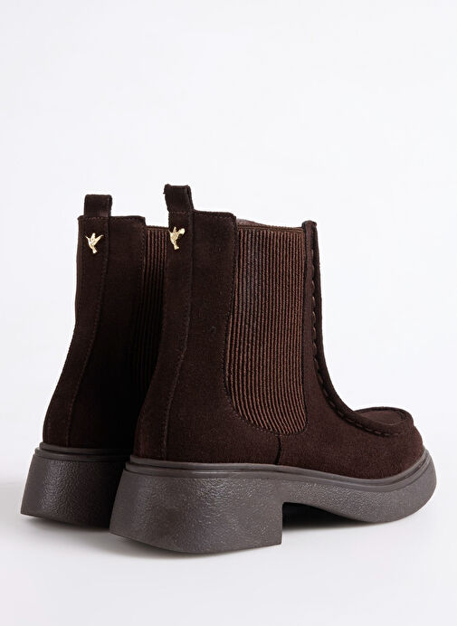 Fabrika Kahverengi Kadın Deri Bot D-MUDDY-CAMEO - Görsel 4