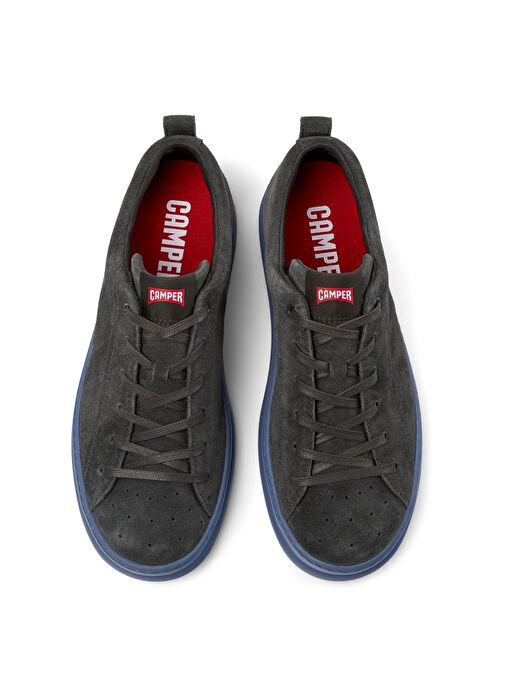 Camper Gri Erkek Deri Sneaker Runner Four - Görsel 4