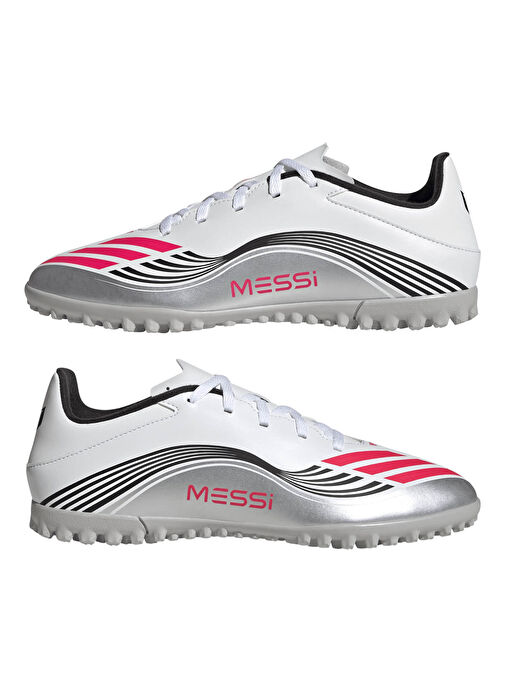 Adidas JP7445 F50 MESSI CLUB TF Beyaz Erkek Futbol Ayakkabısı - Görsel 10