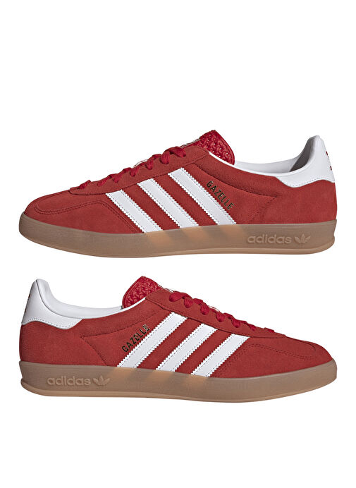 adidas JI2063 GAZELLE INDOOR Kırmızı Erkek Lifestyle Ayakkabı - Görsel 10