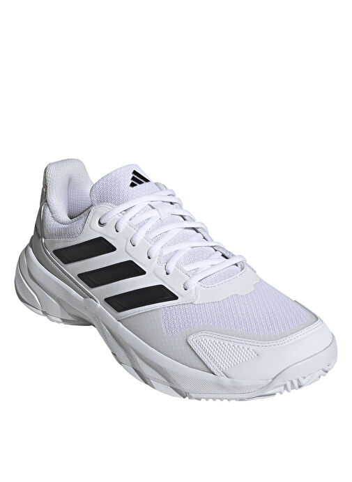 adidas IF7888 CourtJam Control 3 M Beyaz Erkek Tenis Ayakkabısı - Görsel 4