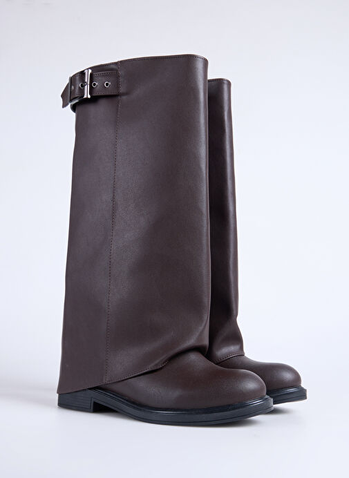 Fabrika Kahverengi Kadın Çizme FALLON-CHEN - Görsel 3