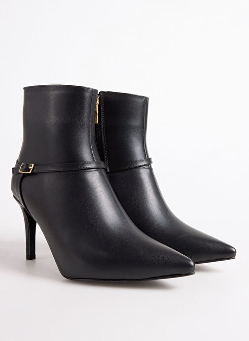 Fabrika Siyah Kadın Topuklu Bot CORIA-COPPET - Görsel 3