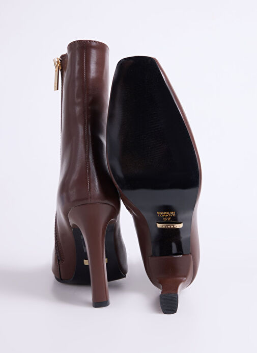 Fabrika Kahverengi Kadın Topuklu Bot CODROY-COAL - Görsel 6