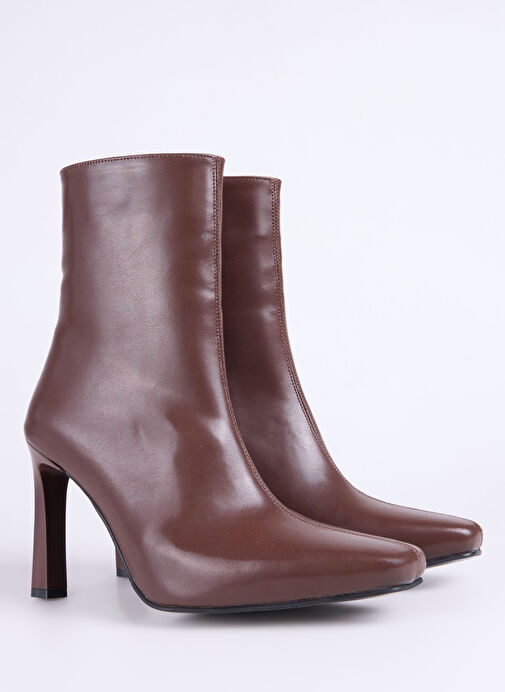 Fabrika Kahverengi Kadın Topuklu Bot CODROY-COAL - Görsel 4