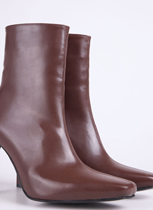 Fabrika Kahverengi Kadın Topuklu Bot CODROY-COAL - Görsel 7