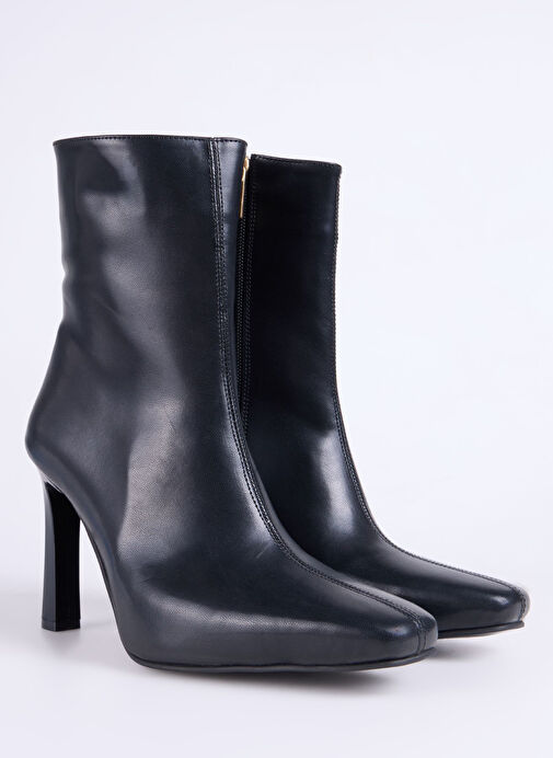 Fabrika Siyah Kadın Topuklu Bot CODROY-COAL - Görsel 3
