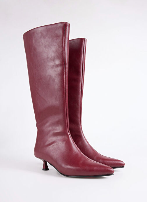 Fabrika Bordo Kadın Çizme KITTEN-LANCY - Görsel 3