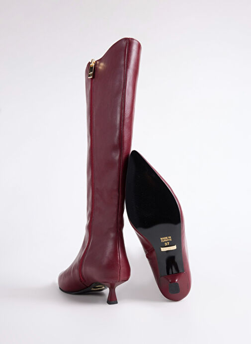 Fabrika Bordo Kadın Çizme KITTEN-LANCY - Görsel 5