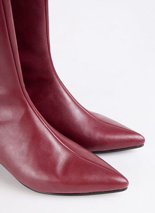 Fabrika Bordo Kadın Çizme KITTEN-LANCY - Görsel 6