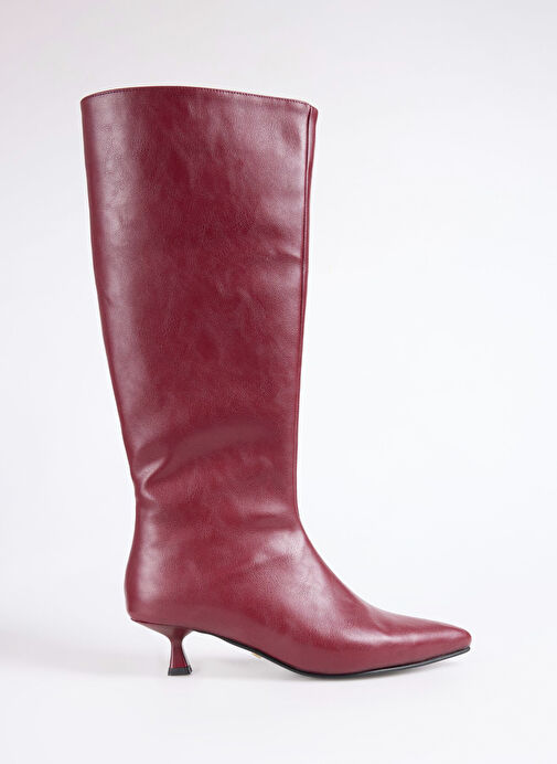 Fabrika Bordo Kadın Çizme KITTEN-LANCY - Görsel 2