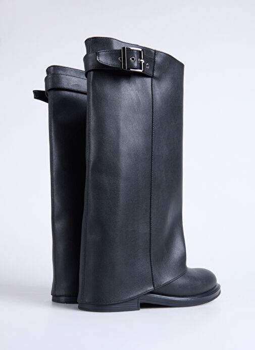 Fabrika Siyah Kadın Çizme FALLON-CHEN - Görsel 4