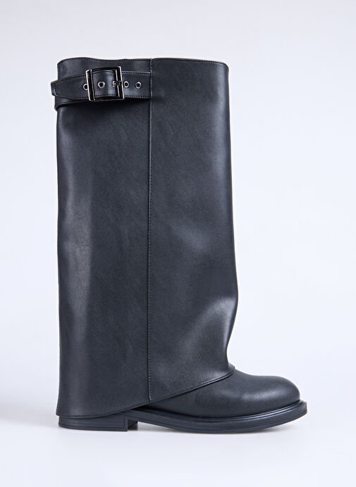 Fabrika Siyah Kadın Çizme FALLON-CHEN - Görsel 2