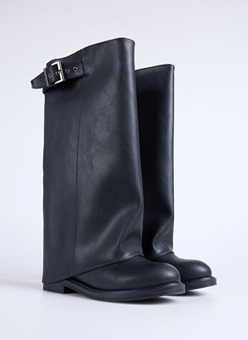 Fabrika Siyah Kadın Çizme FALLON-CHEN - Görsel 3