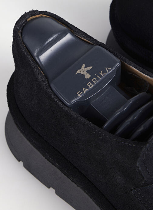 Fabrika Siyah Erkek Deri Günlük Ayakkabı AXEL-LUCA - Görsel 5