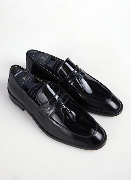 Fabrika Siyah Erkek Deri Klasik Ayakkabı NOVA-BOHER - Görsel 4