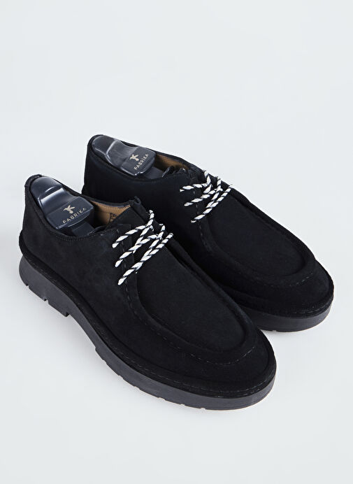 Fabrika Siyah Erkek Deri Günlük Ayakkabı AXEL-KAI - Görsel 4