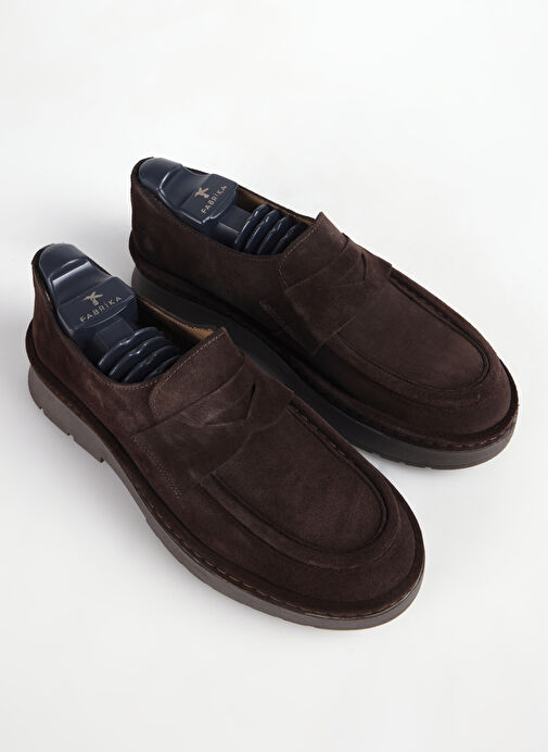 Fabrika Kahverengi Erkek Deri Günlük Ayakkabı AXEL-LUCA - Görsel 3