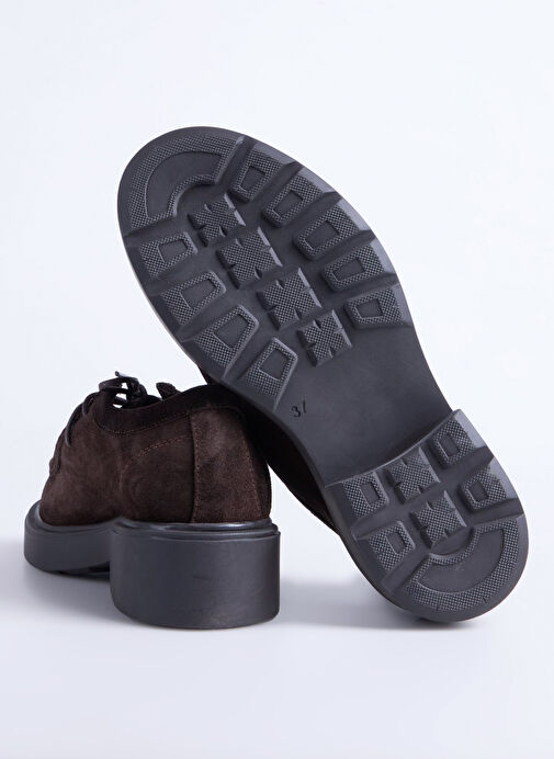 Fabrika Kahverengi Kadın Deri Günlük Ayakkabı D-NOWELL - Görsel 5