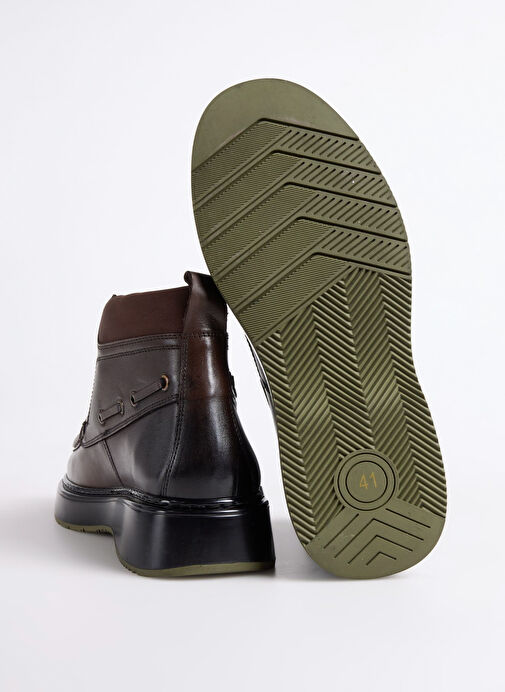 Fabrika Kahverengi Erkek Deri Bot SOREN-ARLO - Görsel 6