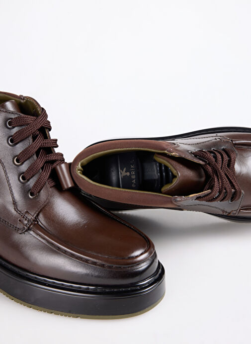 Fabrika Kahverengi Erkek Deri Bot SOREN-ARLO - Görsel 7