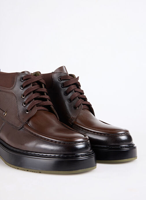 Fabrika Kahverengi Erkek Deri Bot SOREN-ARLO - Görsel 4