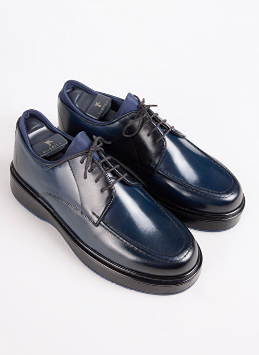 Fabrika Lacivert Erkek Deri Klasik Ayakkabı SOREN-NICO - Görsel 4