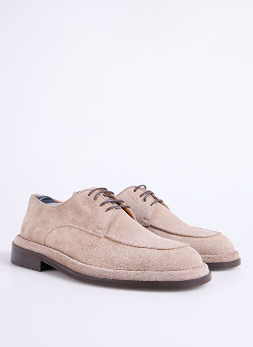 Fabrika Bej Erkek Deri Günlük Ayakkabı VALENTE-LEON - Görsel 3