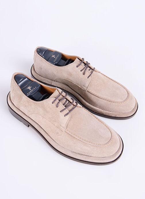 Fabrika Bej Erkek Deri Günlük Ayakkabı VALENTE-LEON - Görsel 4
